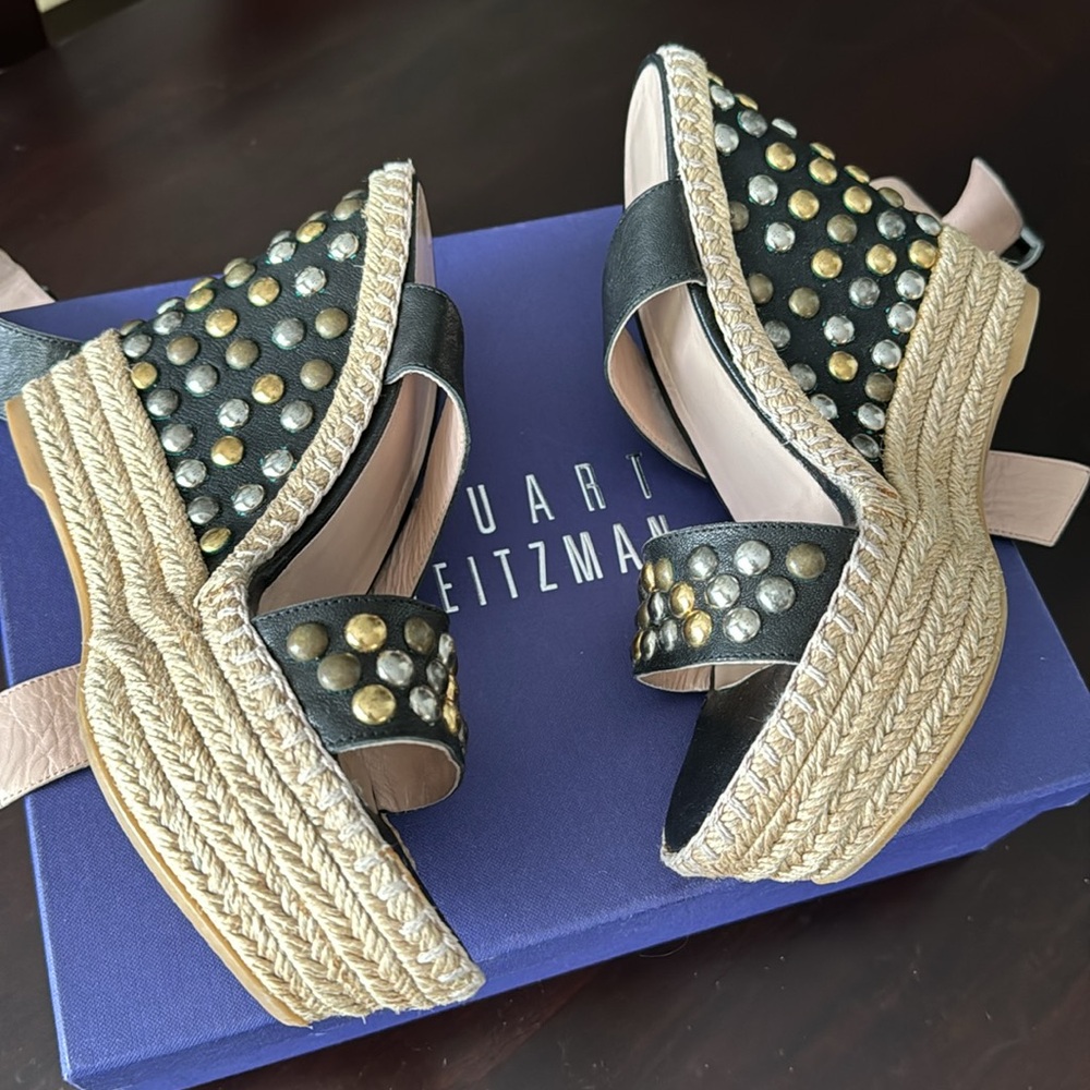 Stuart Weizmann Studded Wedges - image 6